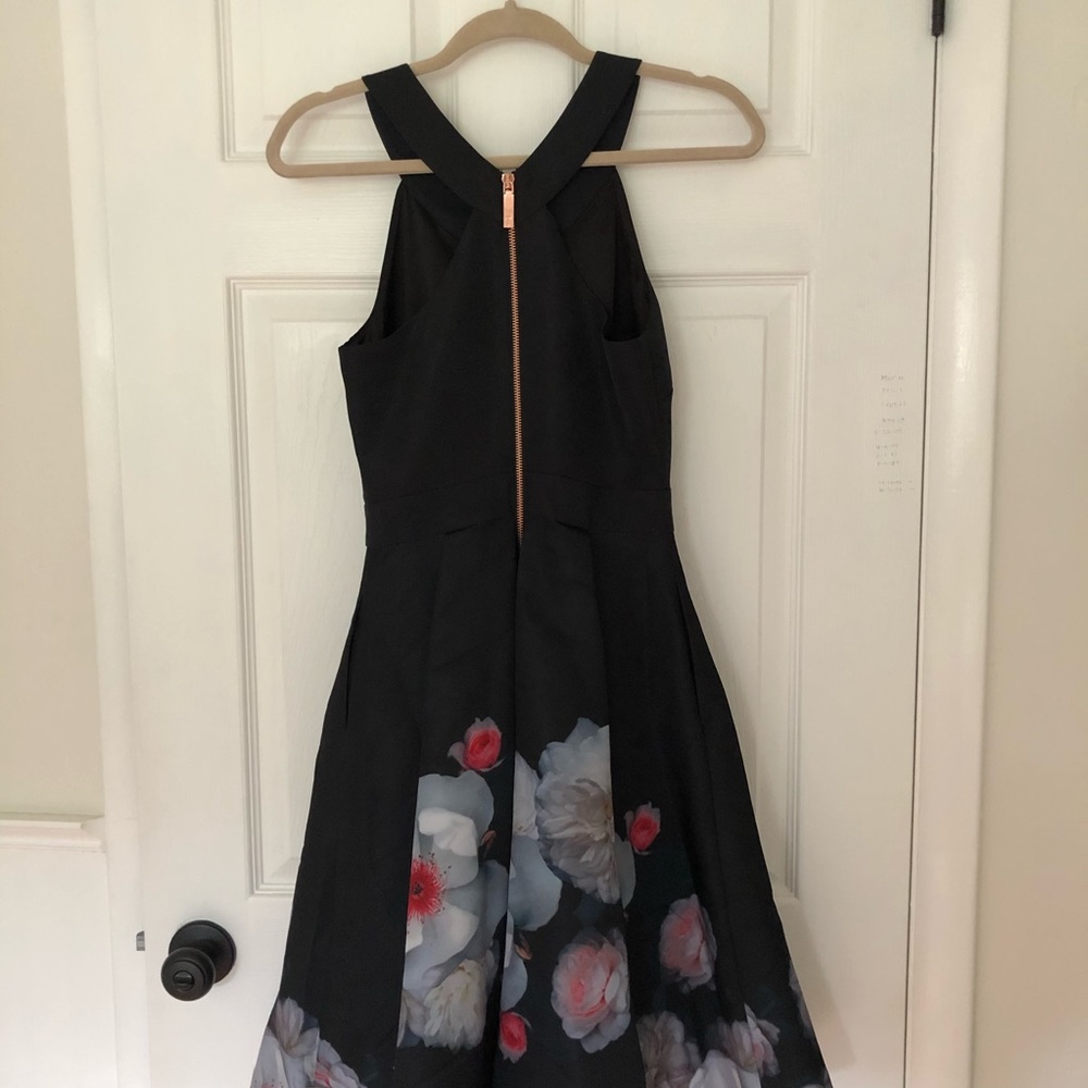 Ted Baker Jelina Chelsea Floral Fit & Flare Dress - Picture 9 of 12